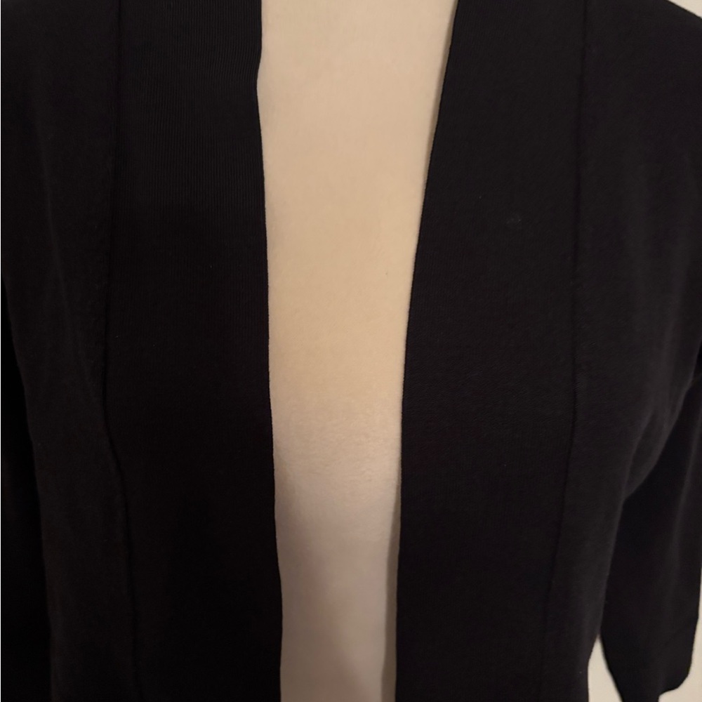 Calvin Klein Black Open-Front Shrug - Picture 4 of 4